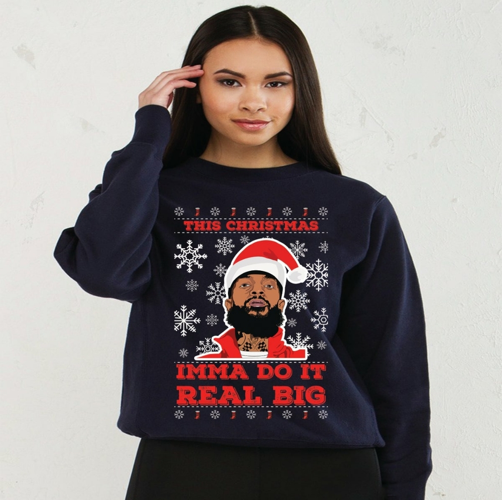 Women Nipsey Hussle Ugly Christmas Sweater Women's